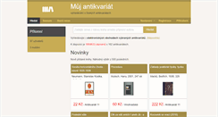 Desktop Screenshot of muj-antikvariat.cz