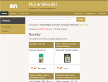 Tablet Screenshot of muj-antikvariat.cz